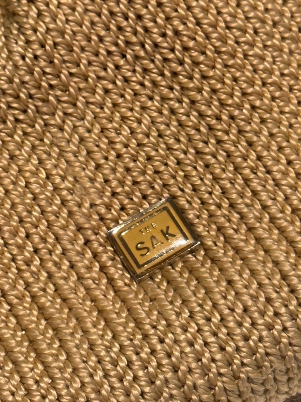 The Sak Woven Shoulder Bag with Brown Trim - Picture 3 of 5
